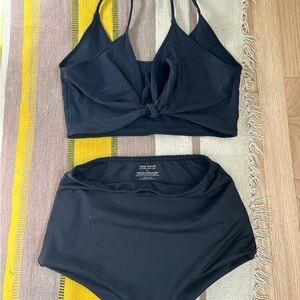 Hackwith Design Two-Way Swim Top & High Waisted Bottoms